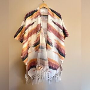 Anthropologie Pastel Knit Cardigan poncho